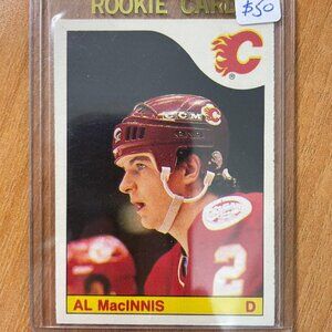 1985-86 O-Pee-Chee #237 Al MacInnis RC Calgary Flames